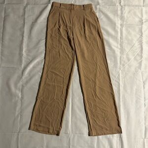 Shop Priceless Tan Slinky Fabric Dress Pants